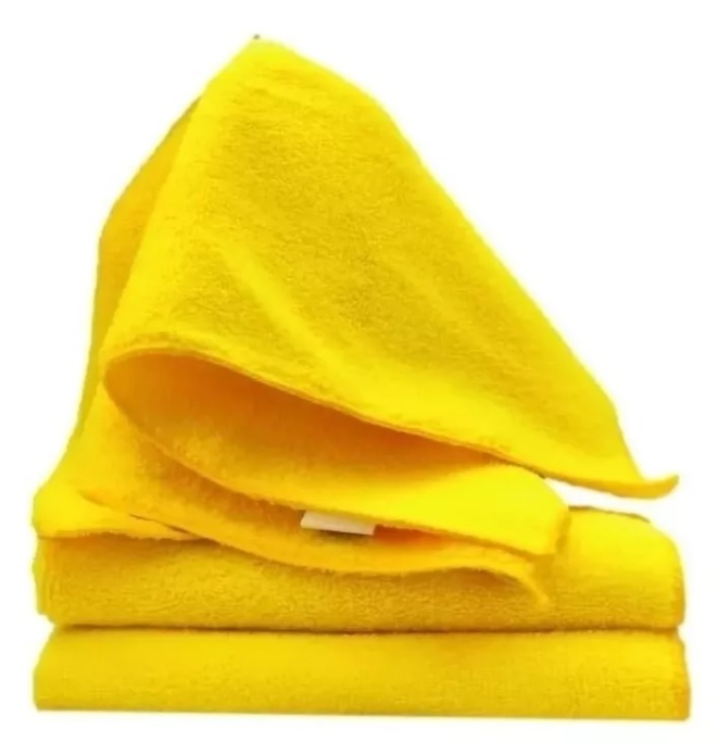 PAÑO DE MICROFIBRA COLOR AMARILLO